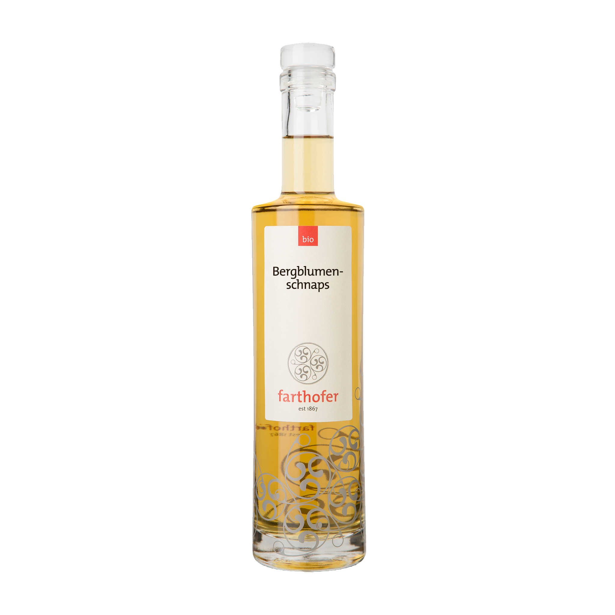 Foto Bergblumenschnaps aus Bio Heu