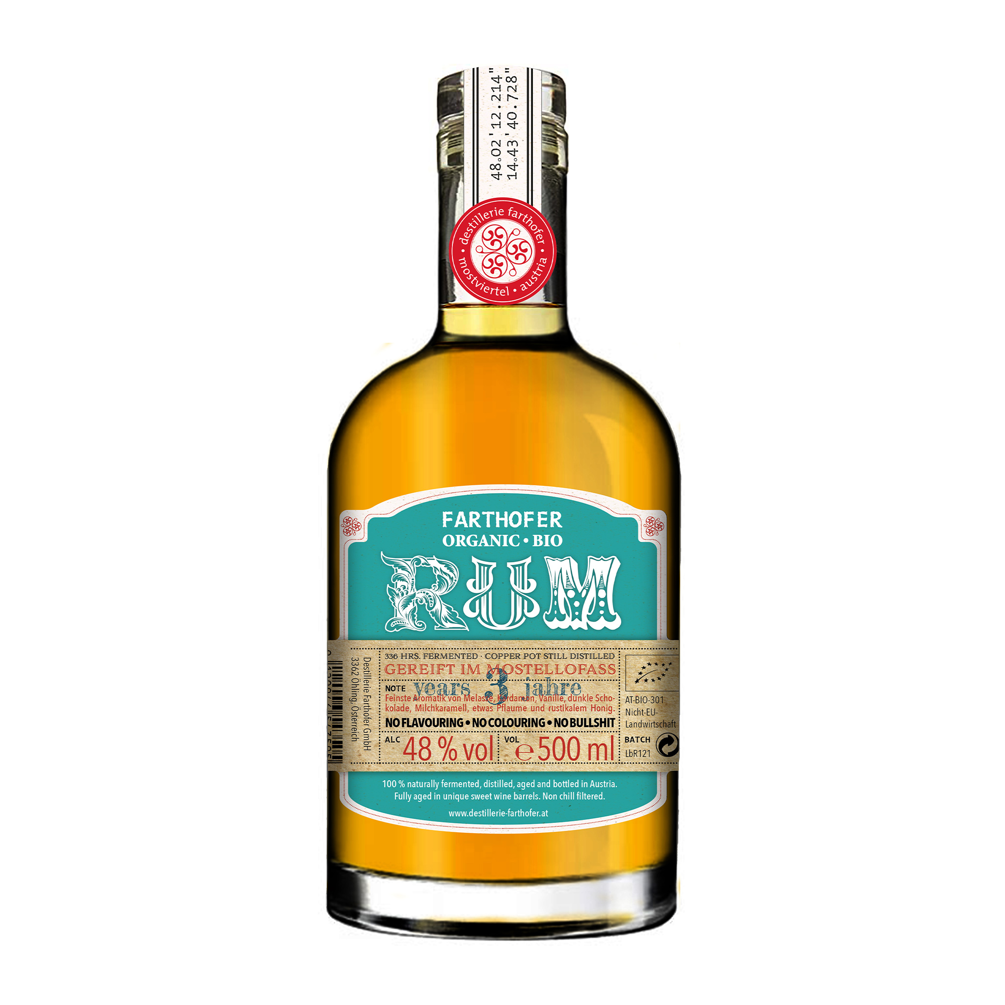 Produktfoto FARTHOFER ORGANIC RUM - Destillerie Farthofer