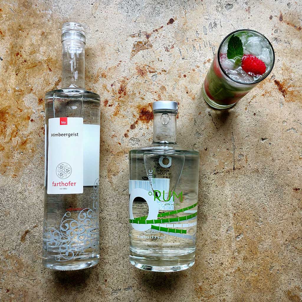 Farthofers Homestory #11 Raspberry Mojito - Destillerie Farthofer