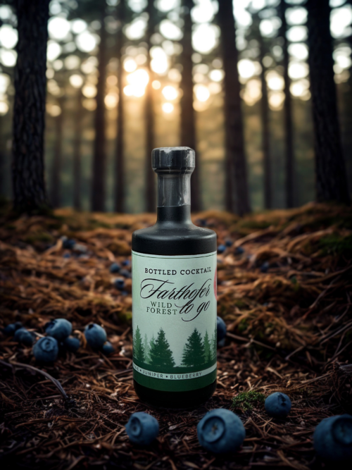 Bottled Cocktail Heidelbeere Zirbe Wacholder – Wild Forest mit alpinem Charakter